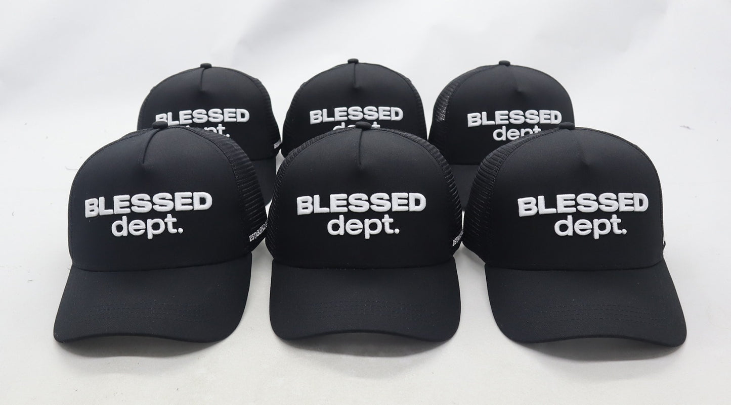 Blessed Dept 3D TRUCKER HAT (Black)