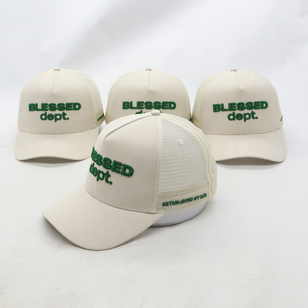 Blessed Dept 3D Trucker Hat (IVORY)