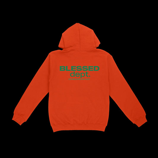 Blessed Dept Hoodie (Orange)